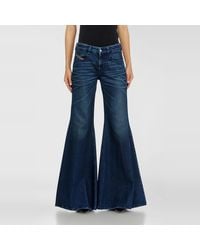 DIESEL - Flare Jeans Low Waist 1970 D-Bleess, /Dark, Zip Fly - Lyst