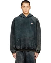 DIESEL - Sudadera Con Capucha De Algodón Con Bolsillo Tipo Canguro - Lyst
