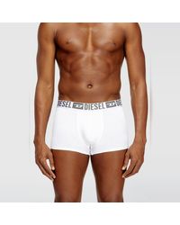 DIESEL - Three-Pack Of Stretch Cotton Boxer Briefs With Tonal Waistband - Lyst