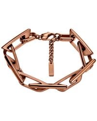 DIESEL - Stainless Steel Chain Bracelet - Lyst