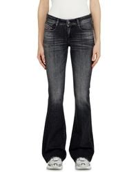 DIESEL - Bootcut Jeans Low Waist 1969 D-Ebbey, /Dark, Zip Fly - Lyst