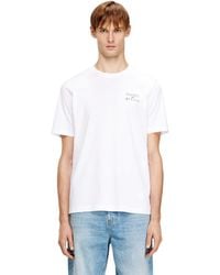 DIESEL - Regular Cotton T-Shirt With Puff Print - Lyst