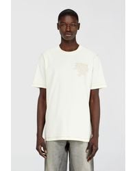 DIESEL - Regular T-Shirt With Embroidered Patch - Lyst