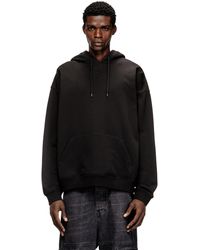 DIESEL - Relaxed Fit Hoodie With Kangaroo Pocket - Lyst