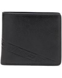 DIESEL - Bi-Fold Leather Wallet With Embossed Logo - Lyst