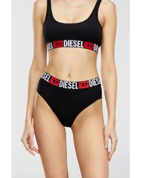 DIESEL - Three-Pack Ribbed High-Waisted Briefs - Lyst