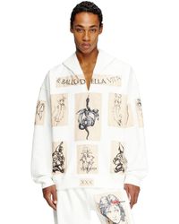 DIESEL - Sudadera Con Capucha Y Parches De Tatuaje - Lyst