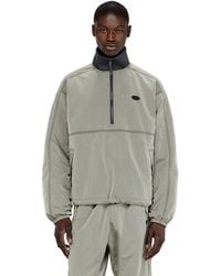 DIESEL - Nylon Jacket With Crinkle Effect - Lyst