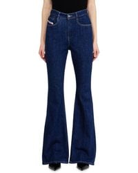 DIESEL - Bootcut Jeans High Waist 1973 D-Partt, Dark, Zip Fly - Lyst