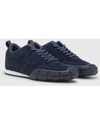 DIESEL - S-Pagodha-Quilted Suede Sneakers - Lyst