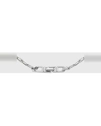 DIESEL - Halskette Aus Sterlingsilber Mit Kette - Lyst