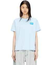 DIESEL - Organic Cotton Jersey T-Shirt With Crew Neck And Logo Print - Lyst