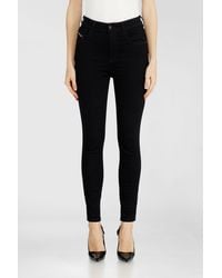 DIESEL - Skinny Jeans High Waist 1984 Slandy-High, /Dark, Zip Fly - Lyst