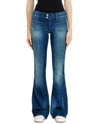 DIESEL - Bootcut Jeans Low Waist D-Hush, Medium, Zip Fly - Lyst
