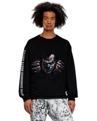 DIESEL - Long-sleeve T-shirt With Poster Print - Lyst