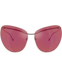 DIESEL - Wraparound Shape Sunglasses - Lyst
