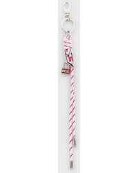DIESEL - Metal And Rope Charm With Pendant - Lyst