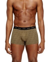 DIESEL - Three-Pack Boxer Briefs With Stylised Logo - Lyst