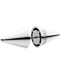DIESEL - Stainless Steel Spike Stud Earring - Lyst