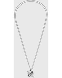 DIESEL - Stainless Steel Pendant Necklace - Lyst