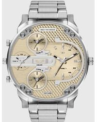 DIESEL - Mr. Daddy Slim Stainless Steel Watch - Lyst