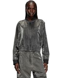 DIESEL - Chaqueta Bomber De Satén - Lyst