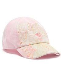 DIESEL - Distressed Baseball Cap With Graphic Print - Lyst