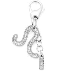 DIESEL - Metal Leo Charm With Rhinestones - Lyst