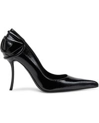 DIESEL - D-Ten&Half-Glossy Pumps With Curved Heel - Lyst