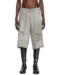 DIESEL - Shorts With Distressed Knees - Lyst