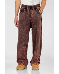 DIESEL - Sweatpants With Denim Effect - Lyst