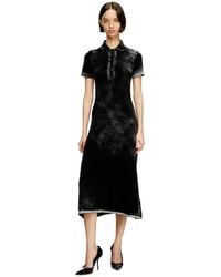 DIESEL - Midi Polo Dress - Lyst