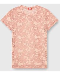 DIESEL - Camo Lace T-Shirt - Lyst