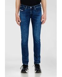 DIESEL - Skinny Jeans Low Waist 1979 Sleenker, Dark, Zip Fly - Lyst