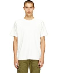 DIESEL - T-Shirt With Solid Color Panels - Lyst