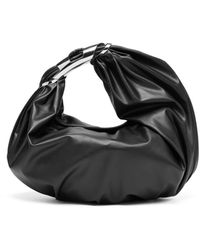 DIESEL - Grab-d M-embellished Hobo Bag In Stretch Pu - Lyst