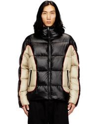DIESEL - Contrast Panel Puffer Jacket - Lyst