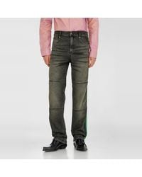 DIESEL - Vaqueros Regular Cintura Media D-Arbus, /Gris Oscuro, Cremallera - Lyst