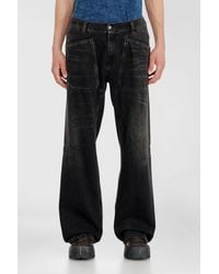DIESEL - Relaxed Jeans Regular Waist D-Zeta, /Dark, Zip Fly - Lyst