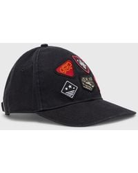 DIESEL - Cappellino Da Baseball Con Patch Ricamati - Lyst