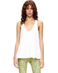 DIESEL - Ribbed Tank With Oval D - Lyst