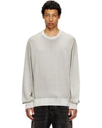 DIESEL - Reverse-Print Cotton Jumper - Lyst