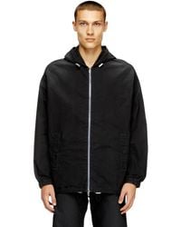 DIESEL - Veste technique à capuche en tissu JoggJeans - Lyst