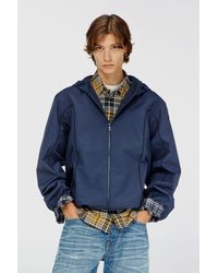 DIESEL - Windbreaker With Contrast Piping - Lyst