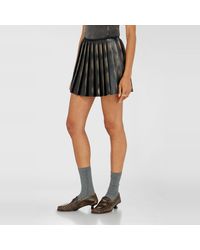 DIESEL - Pleated Mini Skirt - Lyst