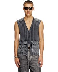 DIESEL - Utility Vest With Contrast Panels - Lyst
