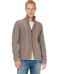 DIESEL - Zip Cardigan - Lyst