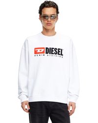 DIESEL - Sweatshirt With Denim Division Logo - Lyst