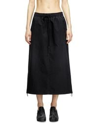 DIESEL - Midi Skirt - Lyst