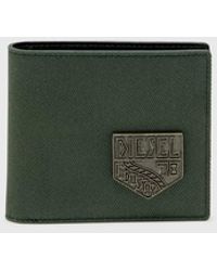 DIESEL - Portafoglio Piccolo Bi-Fold Con Patch - Lyst